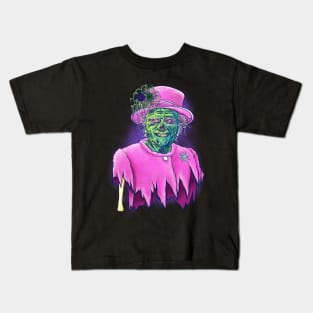 Zombie Queen Elizabeth Kids T-Shirt